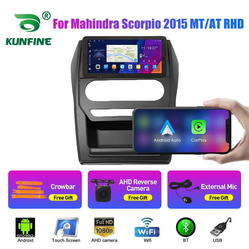 Android Car Radio Multimedia Player For Mahindra Scorpio MT/AT 15 2Din GPS Navigation Carplay Android Auto Autoradio BT WIFI 4G