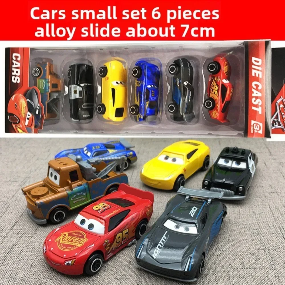 Neues Schiebe-Modellauto-Set aus Druckgusslegierung, Cartoon-Mini-Rennautos, Überraschungsgeschenk zum Geburtstag für Kinder – Detail 7