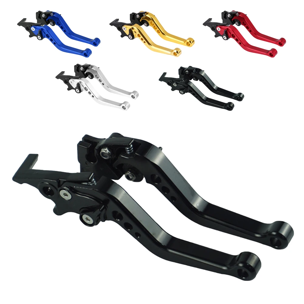 

1 Pair Motorcycle Brake Handle Lever Perch CNC Aluminum Alloy Multi-position Adjustable Levers Universal Motorbike