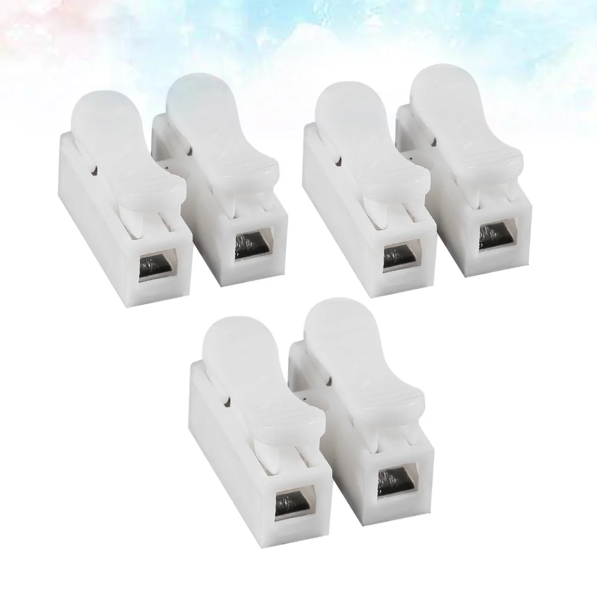 3 PCS Row Column Connector 2 Way Electric Electrical Wire Connectors Null Line Electronics Terminals