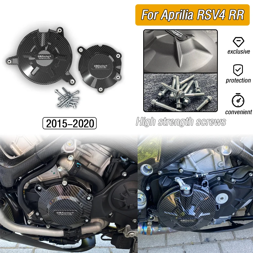 

For Aprilia RSV4 RR 2015-2020 TUONO V4R 2011-2020 Motorcycle Modification Engine Cover Protective Cover Kit