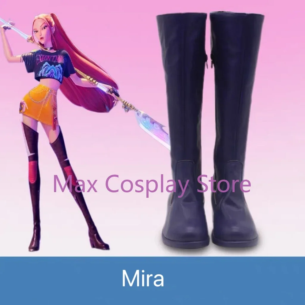 Max Cos – chaussures de Cosplay pour enfants, adultes, garçons et filles, Kpop Mira Rumi Zoey, bottes, Halloween, noël, accessoires de carnaval sur mesure