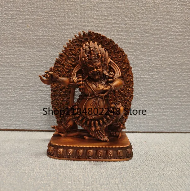 12CM Tibet Yamaraja Yamantaka Buddha Copper Statue