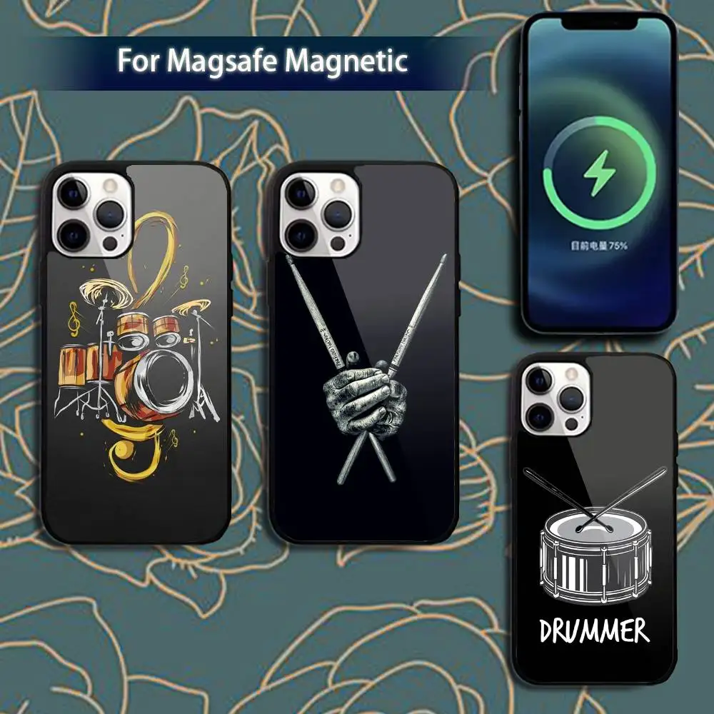 

D-Drum D-Drummer Phone Case For iPhone 16,15,14,13,12,11,Pro,Max,Plus,Mini,Magsafe,Magnetic Wireless Charging Case