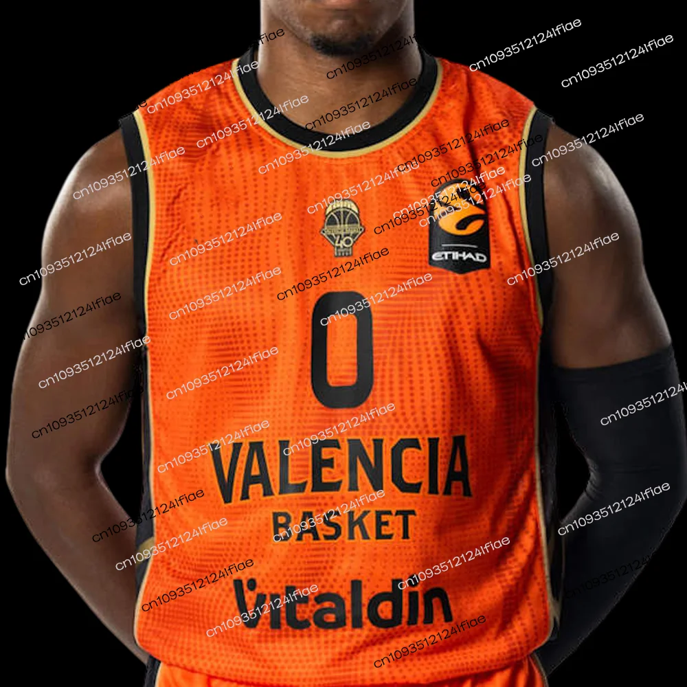 2026/27 New Arrival Valencia Basket Basketball Game Jersey Vest for Men Sports, Quick-Drying, Kids Special Jersey Kit
