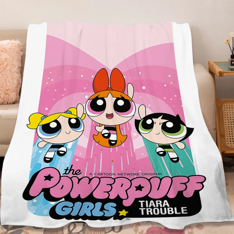 Winter Blanket A-The Powerpuff Girls Sofa Blanket Fluffy Soft Blankets Microfiber Bedding Warm Bed Fleece Camping Custom Blanket