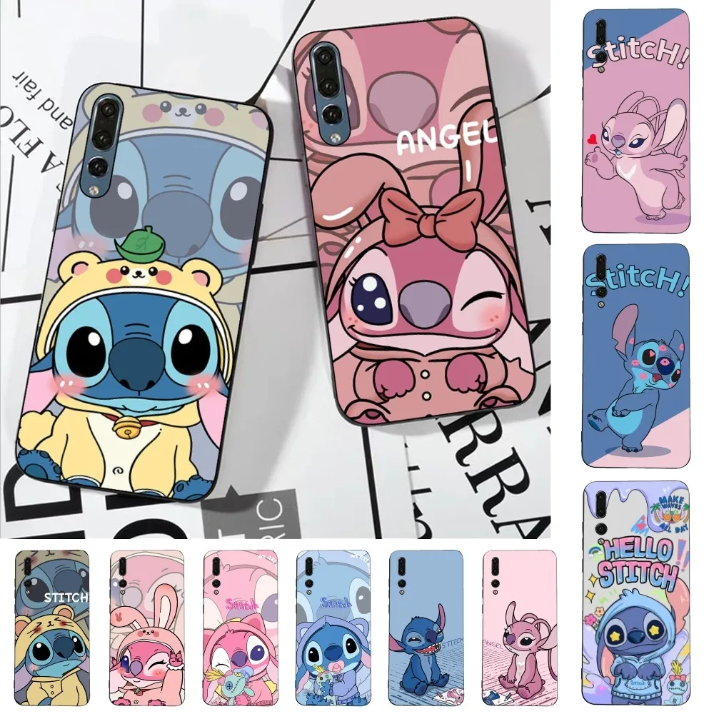 Couple Stitch Angel Phone Case For Huawei P 8 9 10 20 30 40 50 Pro Lite Psmart Honor 10 lite 70 Mate 20lite