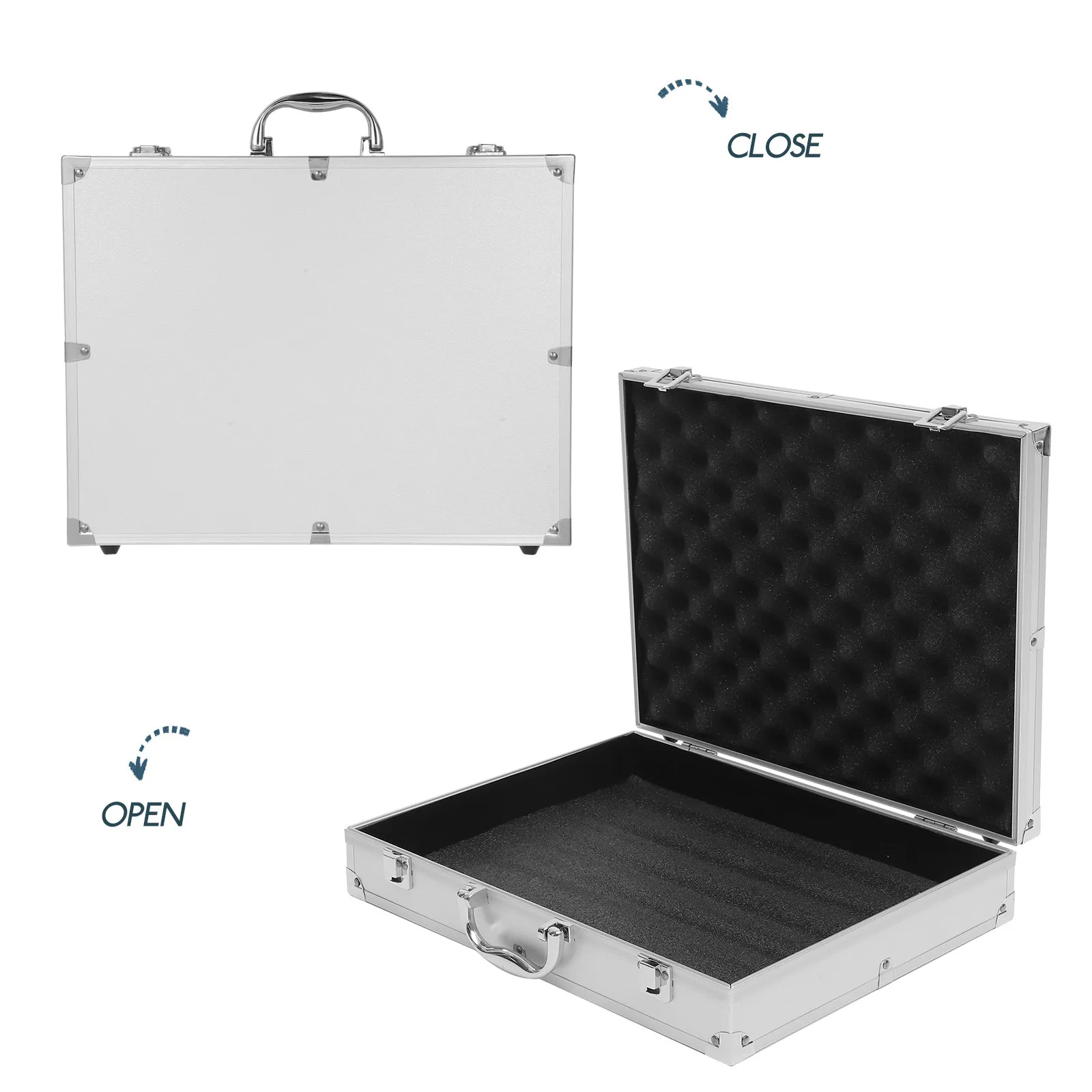 Aluminum Alloy Tools Box Portable Lockable Flight Case Large Capacity Storage for Medicine Cosmetics Accessories Organization