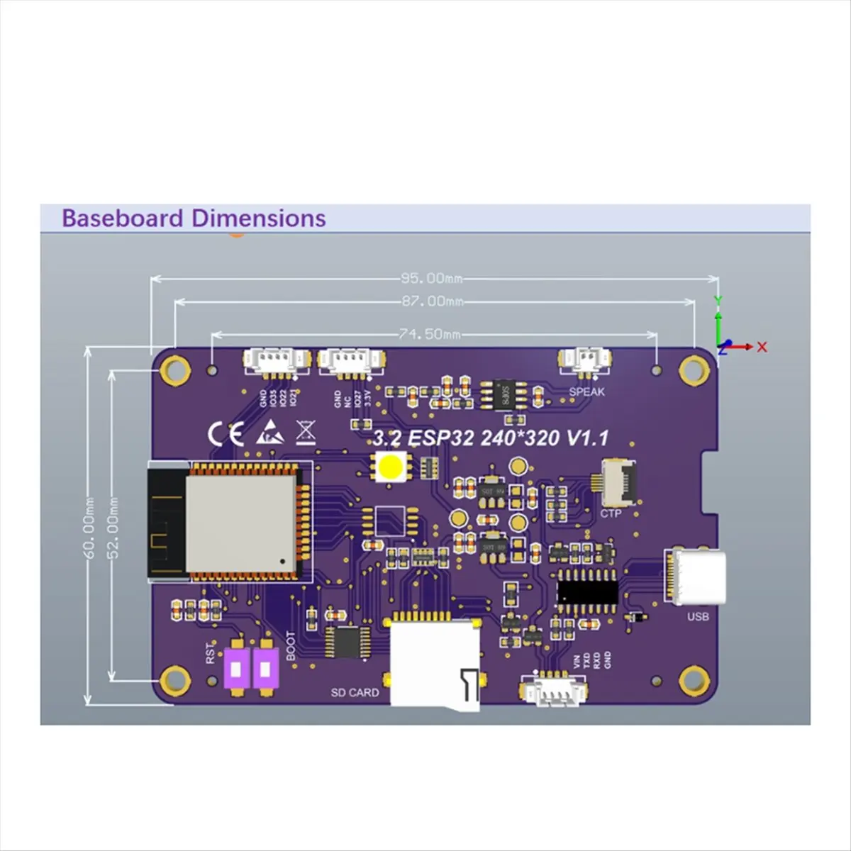 a46u-32インチ抵抗式開発ボード-インテリジェントディスプレイ-wifi-bluetooth-mcu-tftモジュール-240x320-タッチスクリーン-lvgl