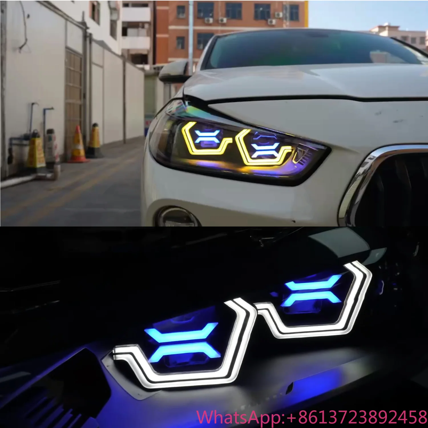 

X2 F39 LCI 2017-2021 DRL LED Headlight Front Headlamp OSS Style Head Light Auto Car Accessories Car Parts for BMW