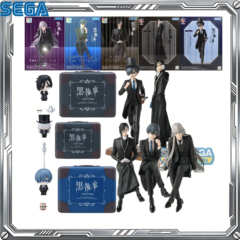 

SEGA Genuine PM Black Butler Anime Luminasta Undertaker Sebastian Michaelis Ciel Phantomhive Action Figure Toys Gift Model