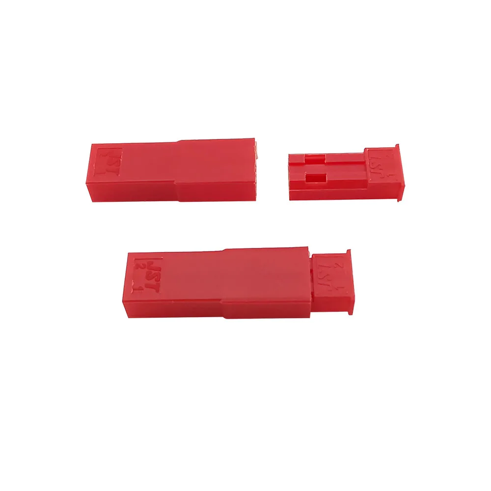 Red JST SYP 2 Pin Male Plug and Female Socket Plastic Housing Shell Crimp Terminal Connector Kit For LED RC Battery Toys DIY