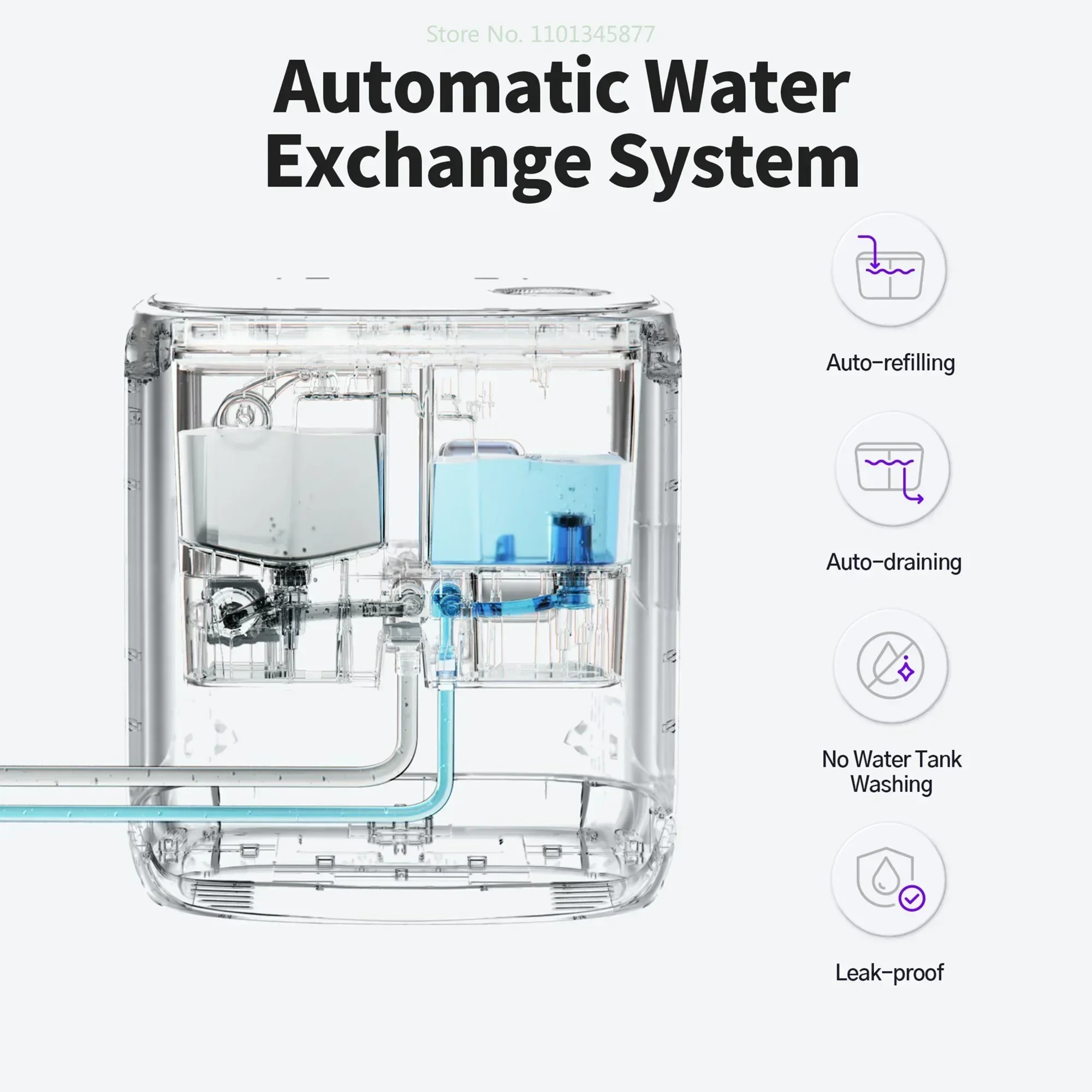 Water Change Module Compatible with Narwal Freo X Ultra /Narwal Freo / J4 Robot Vacuum Dock Accessories Robotics Spare Part