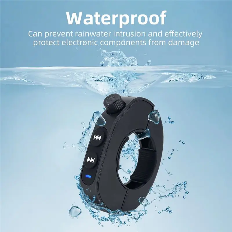 Classy-Bike Handlebar Wireless Bluetooth Media Remote, Waterproof Motorcycle Handlebar Controller