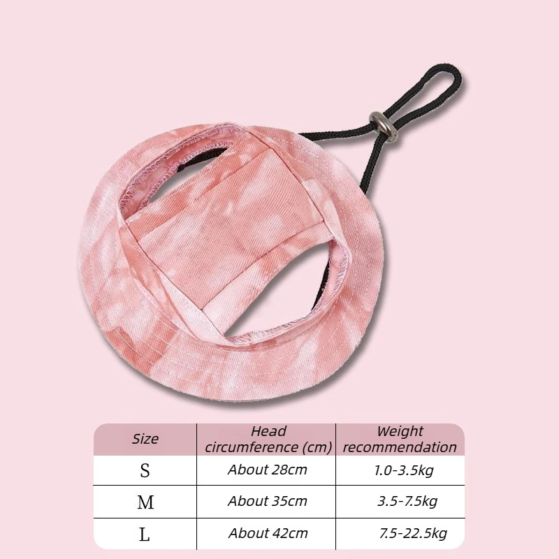 Bedruckte Hunde-Mütze Verstellbare Kappe für Kleine und Mittlere Welpen Hunde Mops Corgi Dackel Outdoor-Spaziergang Foto-Party Kostüm-Accessoire
