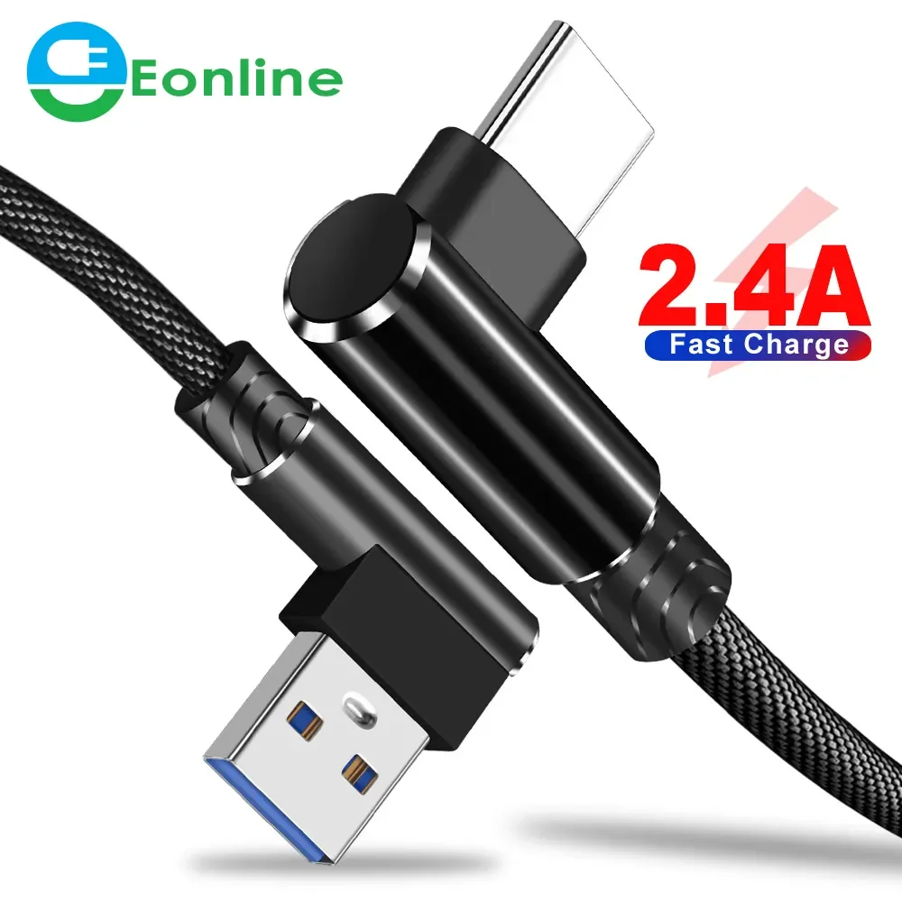 

EONLINE 1M USB Cable For Samsung Xiaomi Fast Charging Wire Cord Magnet Charger USB Type C Mobile Phone Cable