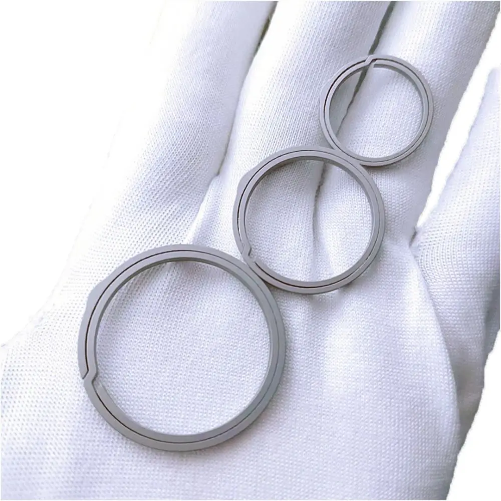 20/25/33mm Real Titanium Alloy Key Rings TC4 Side Push Buckle Pendant Super Lightweight Man Car Keychain Male Creativity Gift