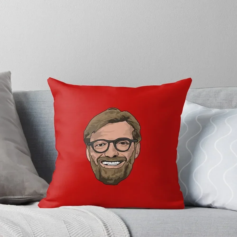 

Klopp Face Throw Pillow christmas pillowcases Custom Cushion Photo ornamental pillows pillow