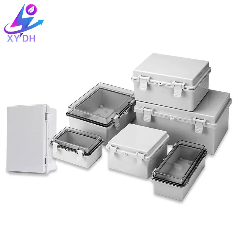 IP67 Outdoor Waterproof Box ABS Engineering Plastic Base for Outdoor Monitoring Power with Buckle Plastic Junction Box