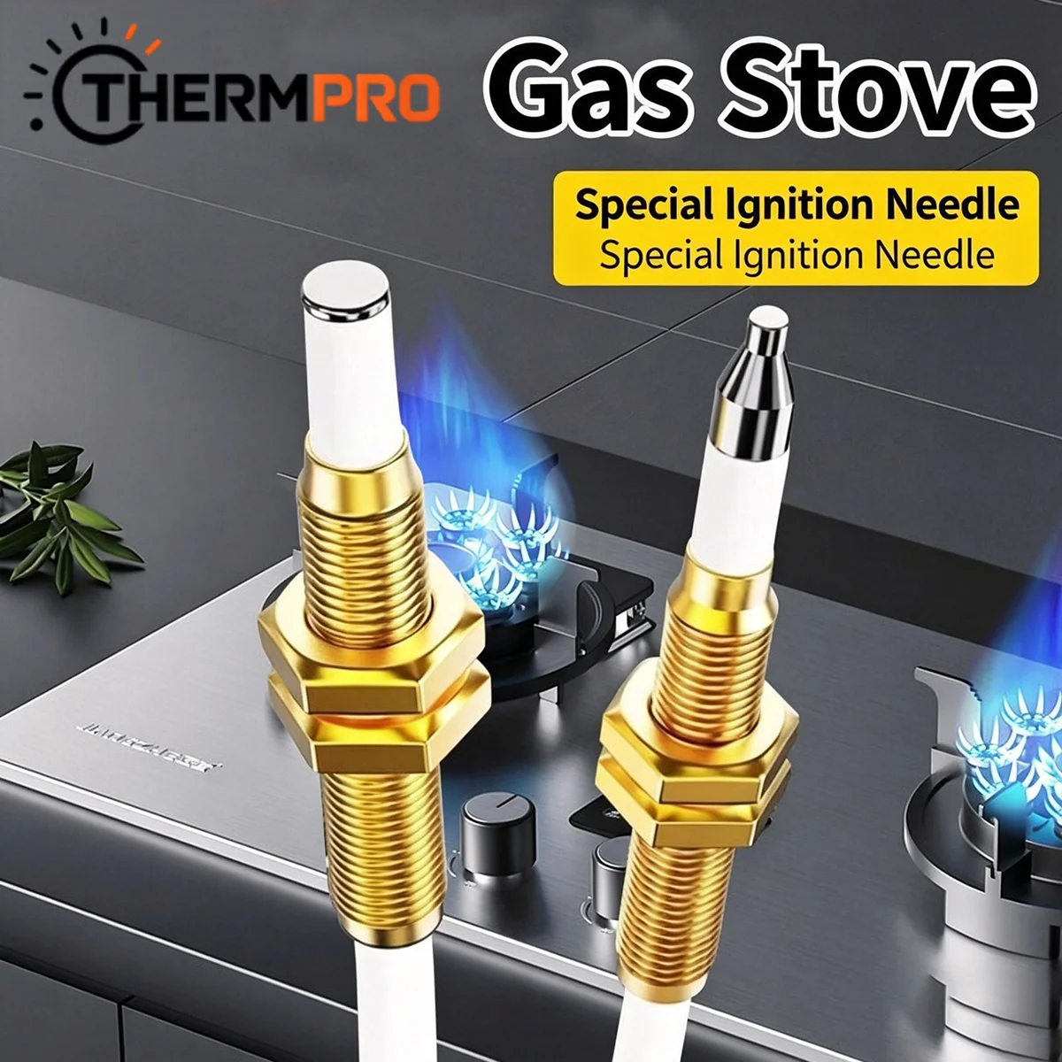Universal Gas Cooker Ignition Electrode Flame Sensing Needle Stove Spark Plug Sensor Probe For Household Gas Stove Repair Parts