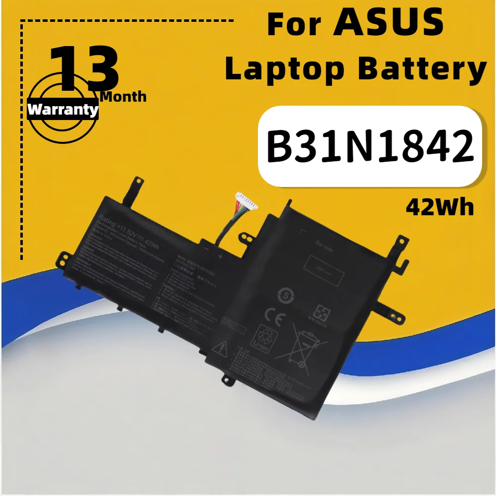FRLESUI Battery B31N1842 For ASUS VivoBook 15 F513EA K513E KM513UA M513IA S513EA S531F S533UA X513EA X531FA X531F Laptop Battery
