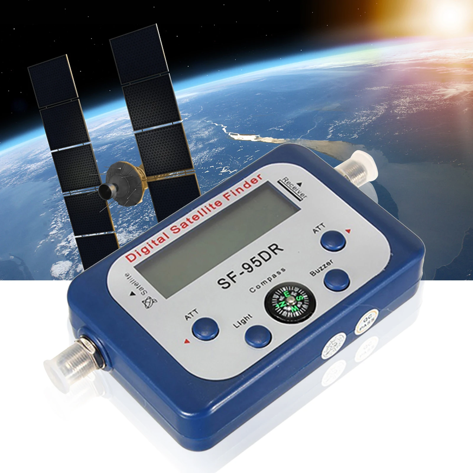 Portable Digital LCD Satellite Finder TV Signal Receiver Strength Meter Sky Dish Freesat Converter 950-2150MHz Satlink Tester