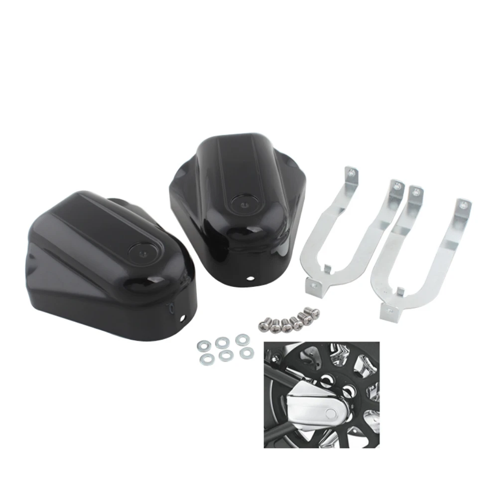 

Motorcycle Silver Rear Swingarm Axle Covers Kit For Harley Softail Heritage Deluxe FLSTFBS FXCW FXCWC FXSB FXSBSE models 2008-UP