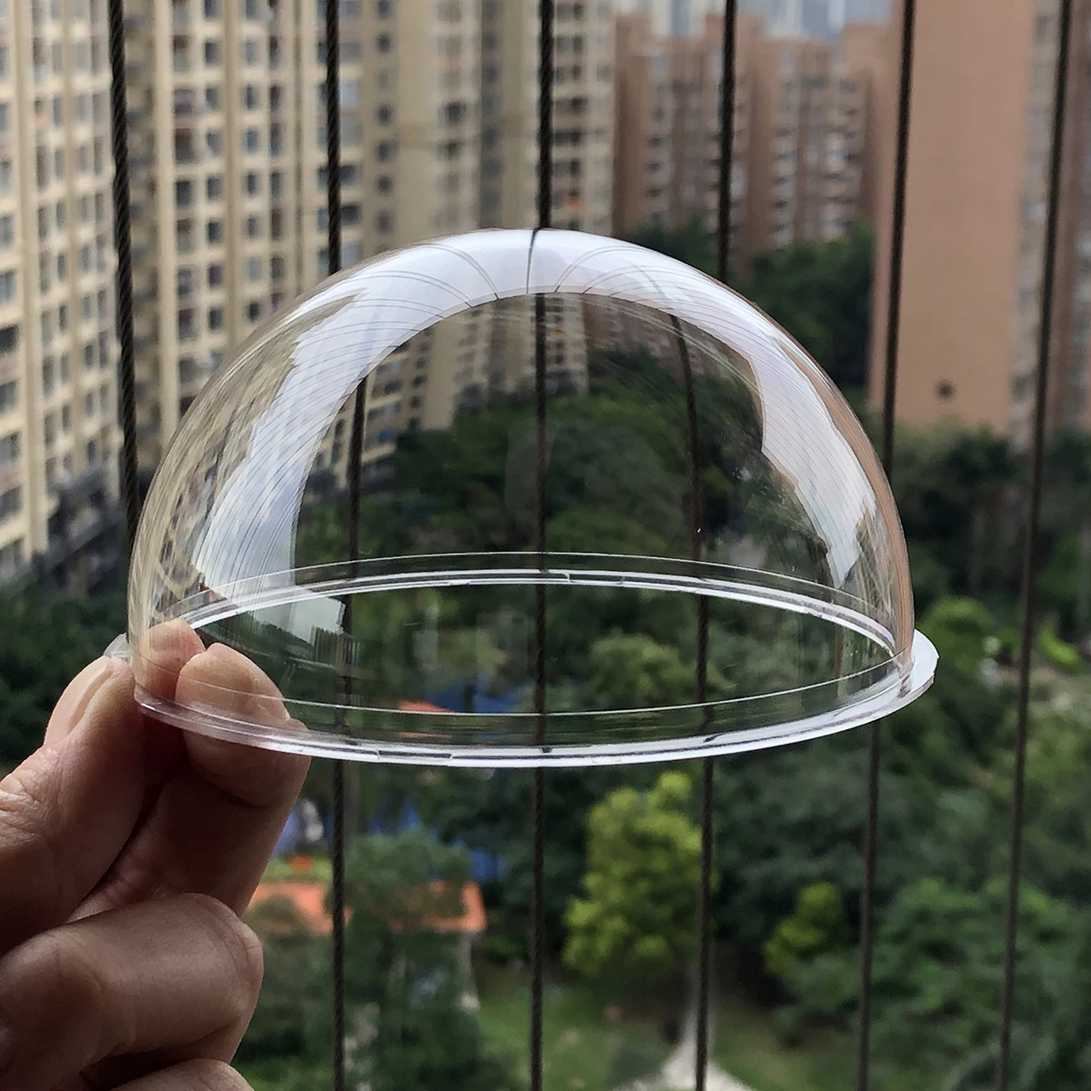 4.2 Inch 114x59.18mm Polycarbonate PC Clear Dome Cover Glass Lens Cap CCTV Replacement Surveillance Security Camera Dome Housing