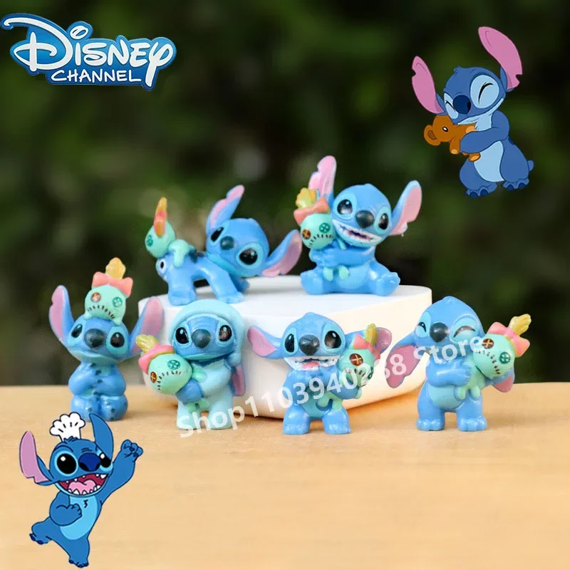 

Disney Lilo & Stitch Mini Doll OrnamentStitch Interstellar Baby Doll Trendy Ornament Action Figures Kawaii for Girls Gifts