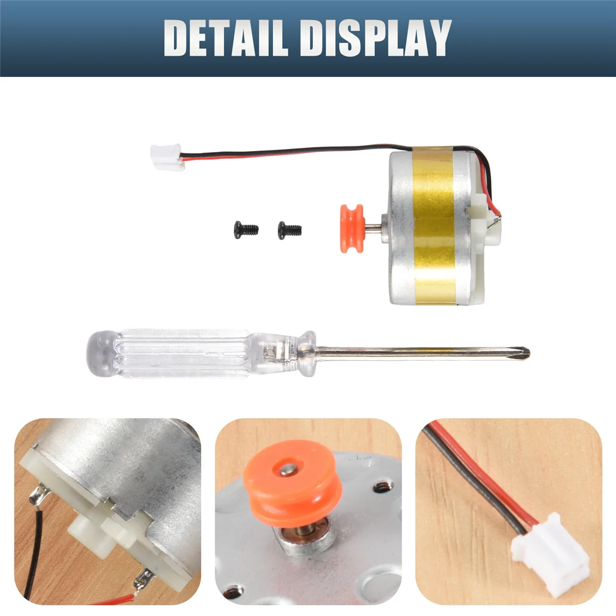 Motor Lidar para aspiradora Xiaomi Roborock S50 S51 S55, con sensor de distancia de aspiradora de polea naranja_ABLE