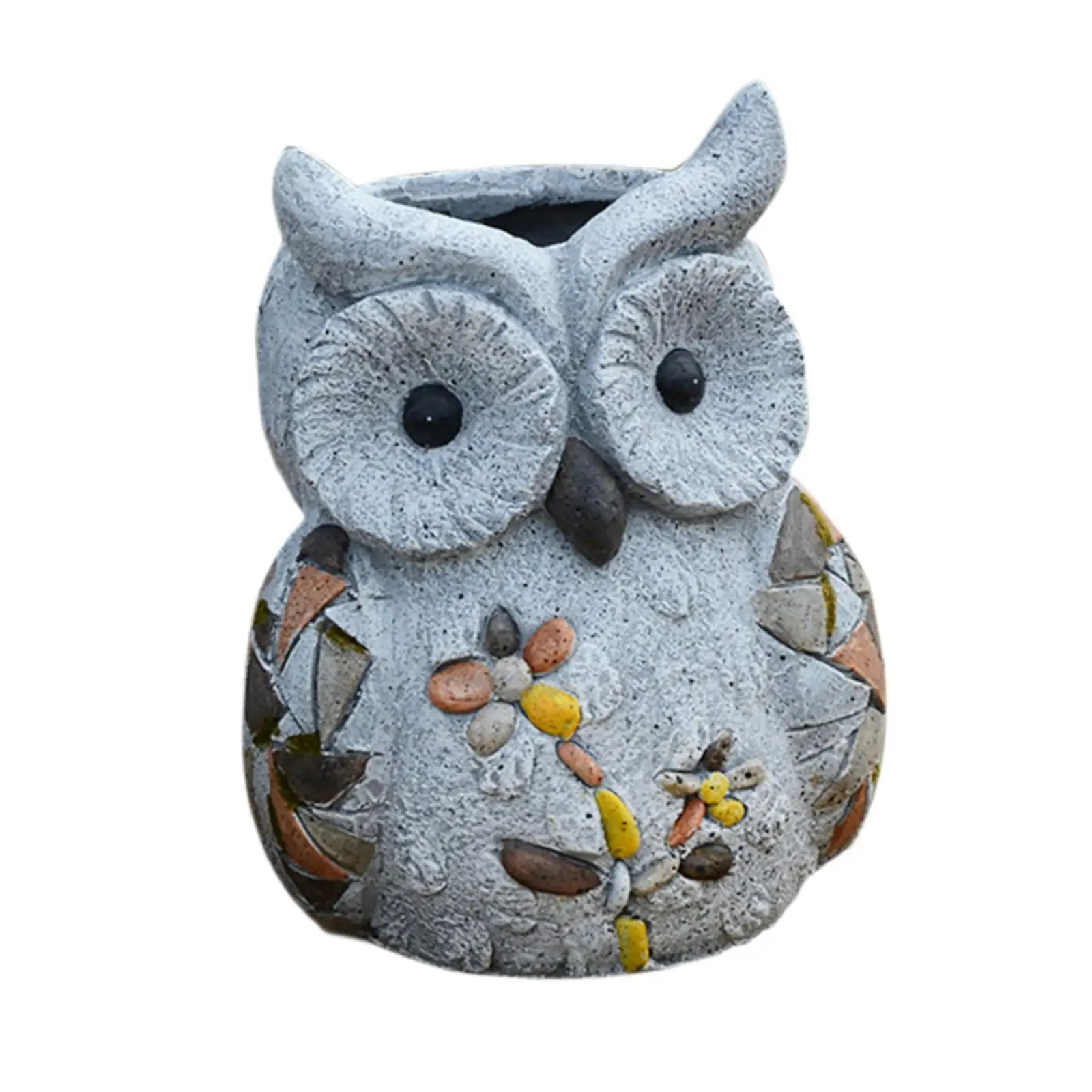 Owl Planter Pot for Indoor And Outdoor , Decorative Flower Holder for Home And Garden