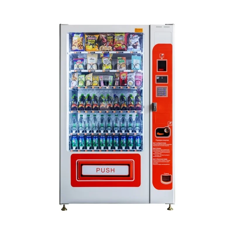 Hot Sale Drinks And Snacks Vending Machine Popular Snack Drink Combo Vending Machine For Sale