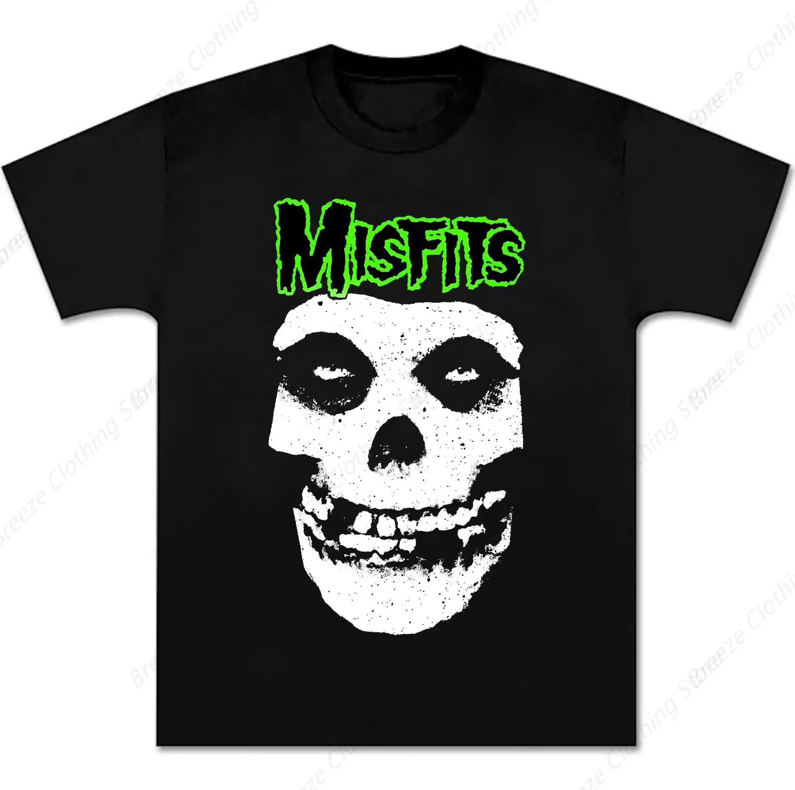 

Shirt Retro Punk Rock Band Unisex Fit Mens Novelty Green Graphic Printing Soft Cotton Tee Vintage Youth Black Small
