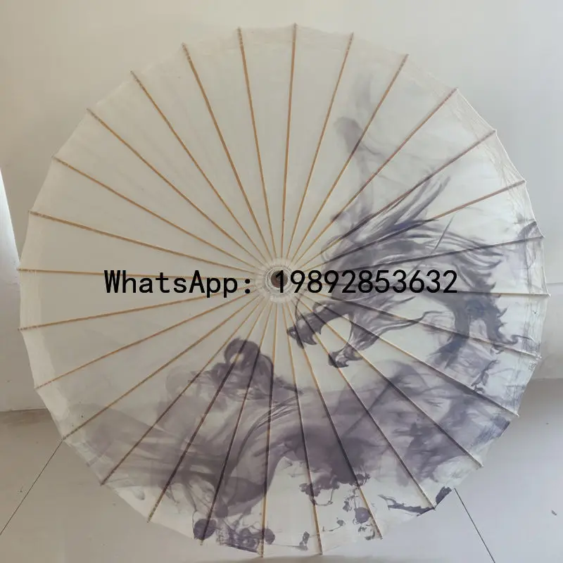 ZK Waterproof Rainproof Practical Oil Paper Umbrella Pure Handmade Traditional Ancient Style Sunscreen