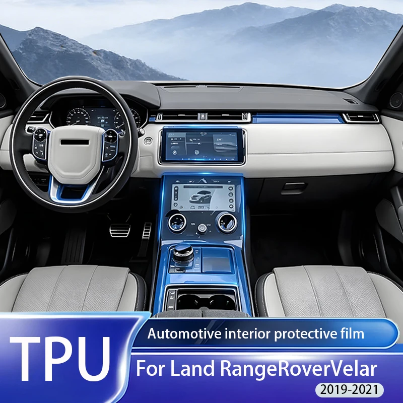 

Fit for Land Rover Range Rover Velar 2019-2021 Clear TPU PPF Gear GPS Nav Console Anti Scratch Interior LHD Install Tool Accesso
