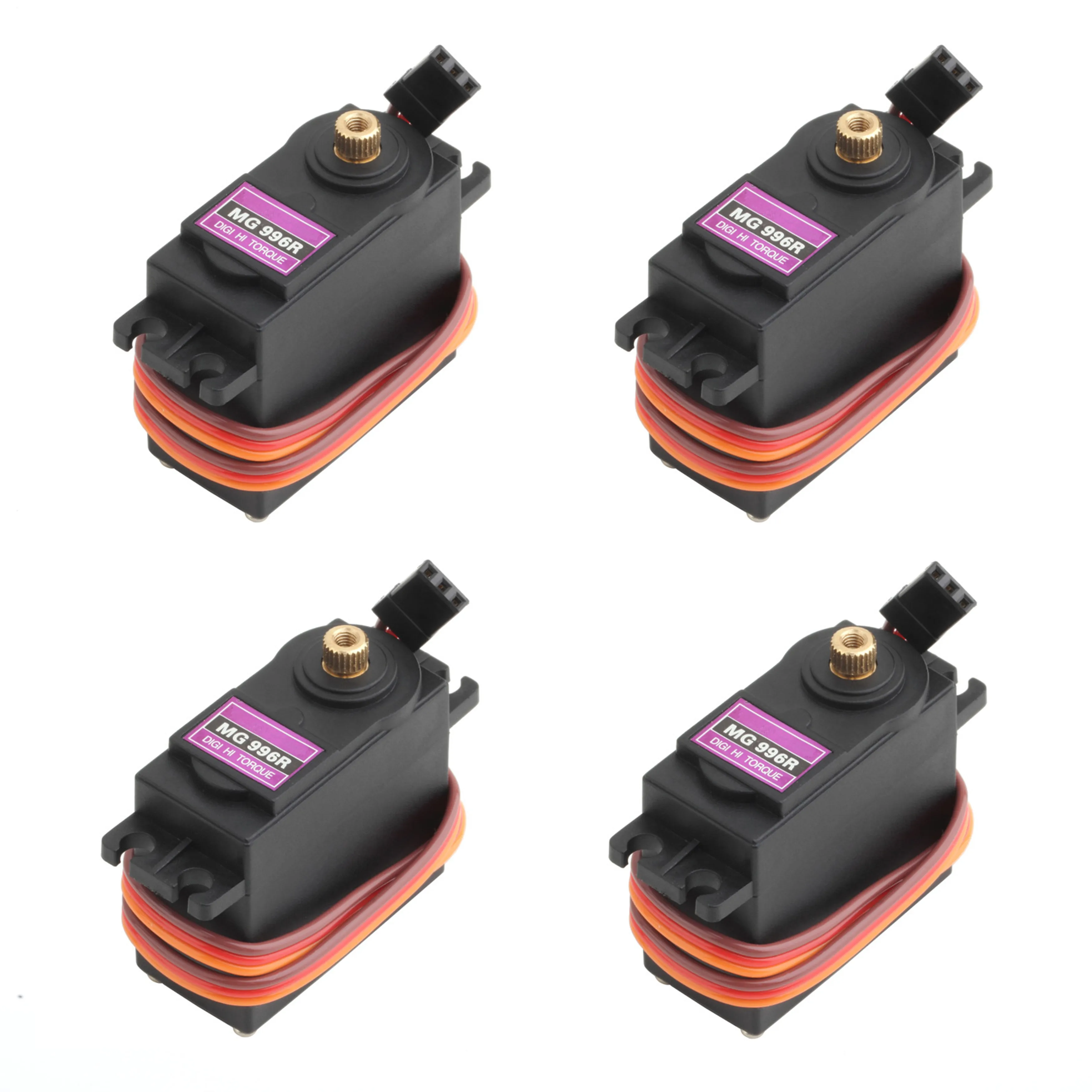 4 Stuks 13Kg 15Kg Metalen Servo 'S Digitale Mg995 Mg996 Mg996r Servo Metalen Versnelling Motor Voor Futaba Jr Auto Rc Helikopter Boot Diy Speelgoed