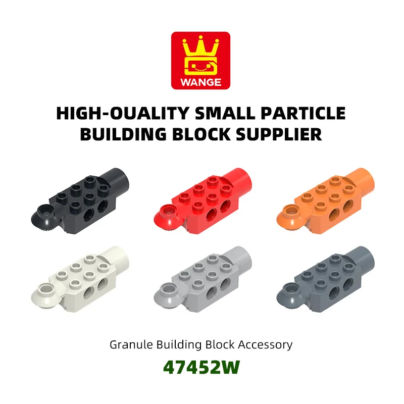 

WANGE 30Pcs/Lot 4752W Cylinder cross wrist high 6-hole Moc Color Buckle Accessories Compatible Bricks DIY Children Toy Building