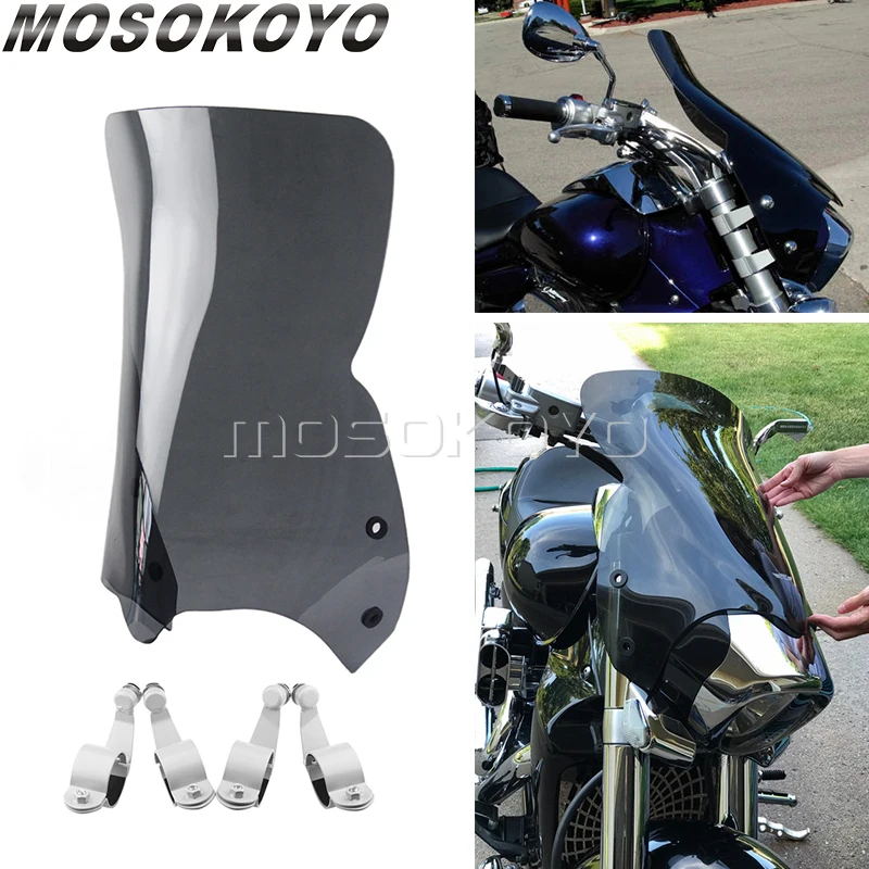 For Suzuki Boulevard M109R VZR1800 Cruiser Windshield Air Deflector Front Headlight Fairing Screen M90 M50 Tour Windshields