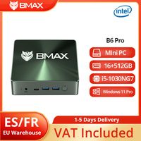 BMAX B6 Pro Mini PC, Intel Core i5-1030NG7 up to 3.5GHz, 16GB LPDDR4 512GB SSD  2*HDMI 3*USB3.0 Wi-Fi 5 Windows 11 Pro