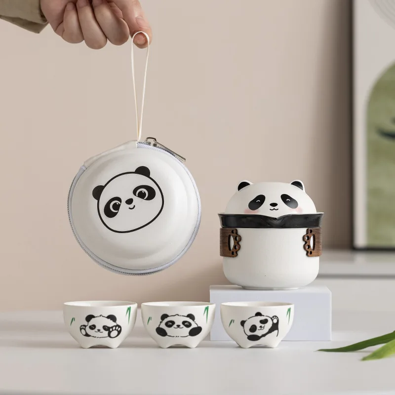 Panda Outdoor Camping Travel Tea Set