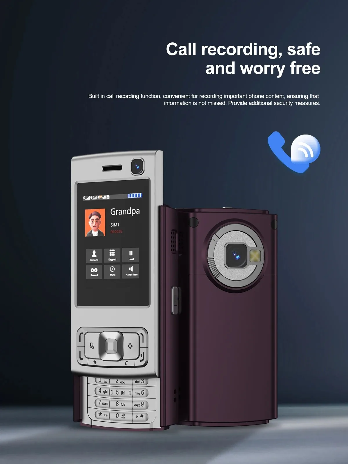 N95 Pro 2G Mini CellPhone 2.0inches Dual SIM Daul Standby GSM Mobile Phone Flashlight FM Radio Bluetooth Stylish Slider Phone
