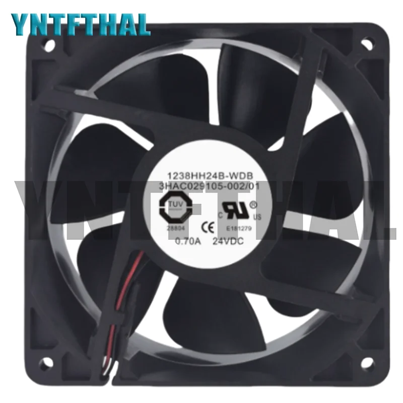 

New 1238HH24B-WDB 24V 0.7A 2-Wire Cooling Fan