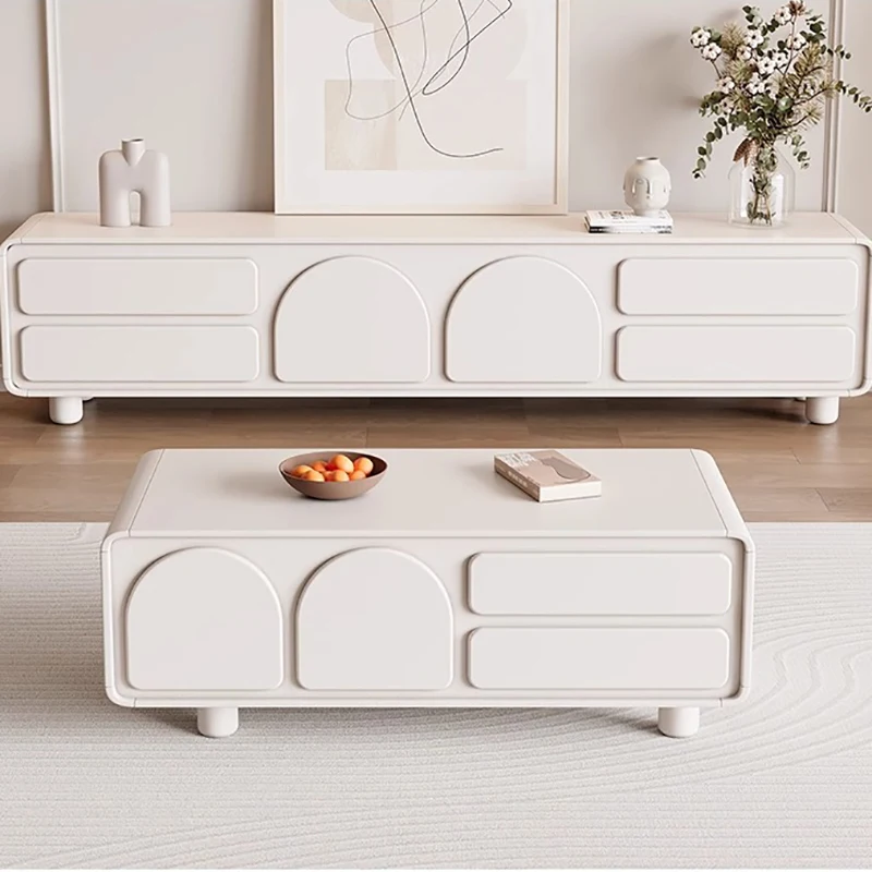 

Напольный шкаф для телевизора во французском стиле — современный и простой шкаф для хранения и организации гостиной, кронштейн для монитора