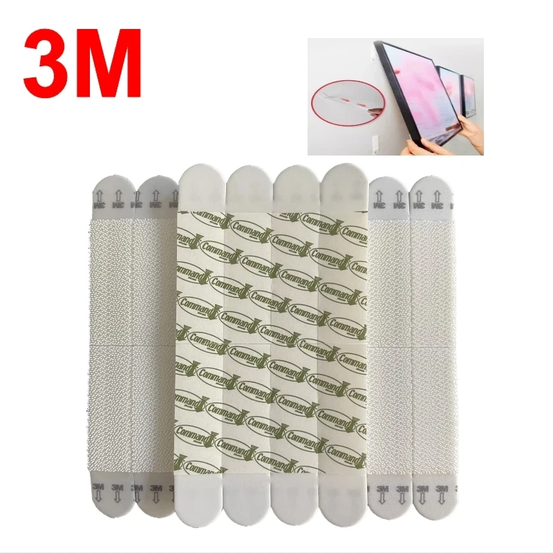 10pcs 3M Command Picture Hanging Strips Damage Free Hanging Picture Hangers, No Tools Wall Hanging Strips Medium&Small ﻿