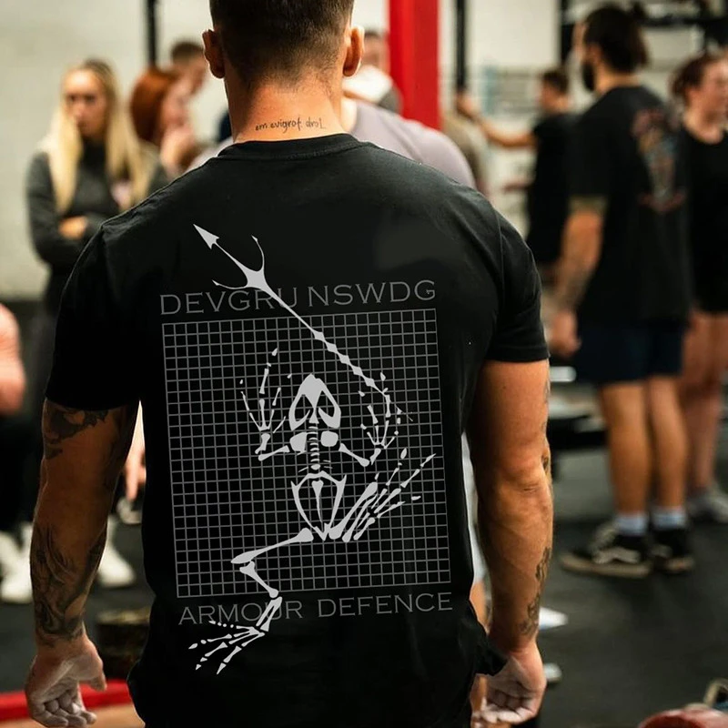 2026 New Summer Product - Military Style - Seal Team 6 (DEVGRU) Theme Design - Trendy Sports Short-Sleeved T-Shirt