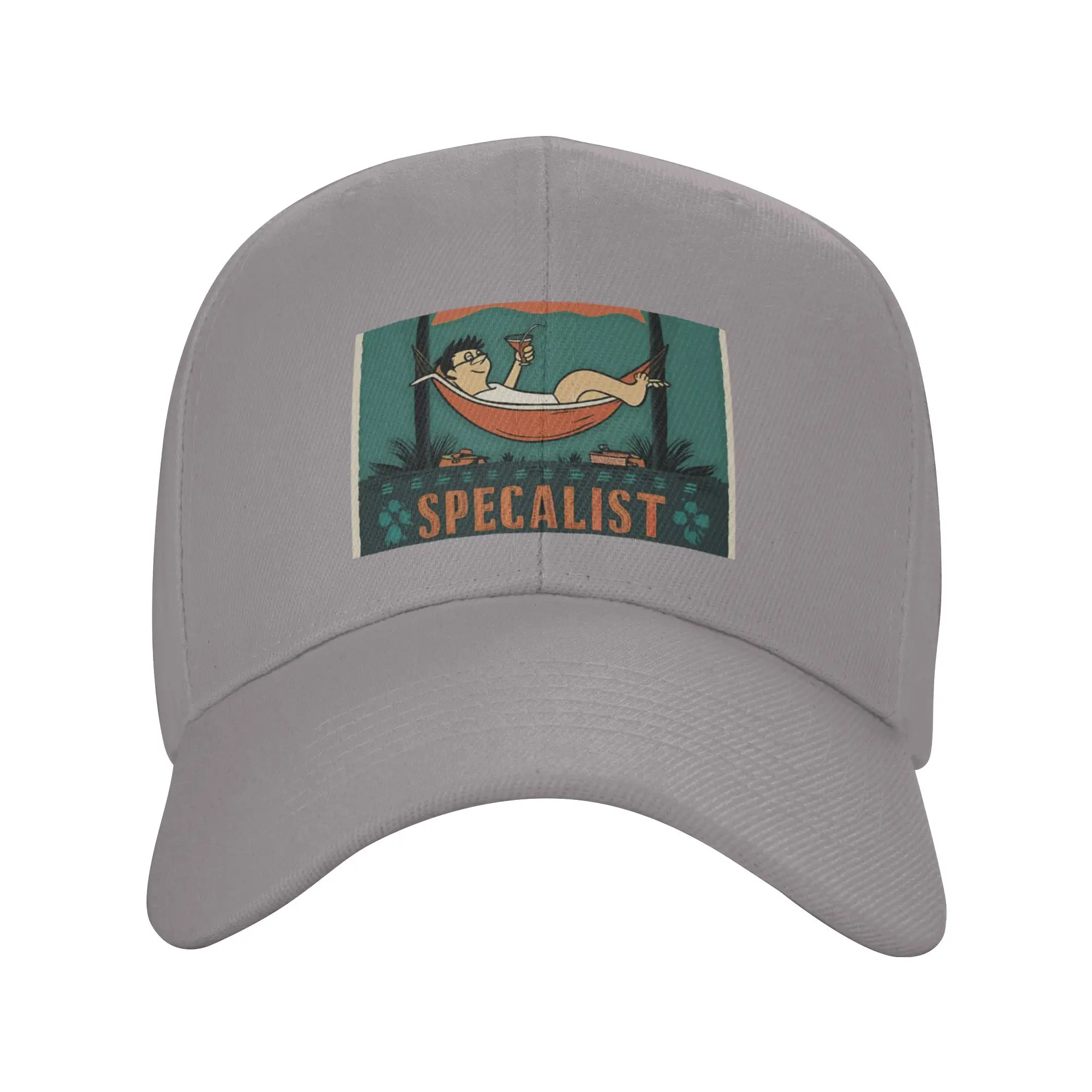 Hot Sale Vacation Specialist in Doing Nothing 2  Baseball Cap  Minimalist Polo Cap  Skateboarding Polo Cap