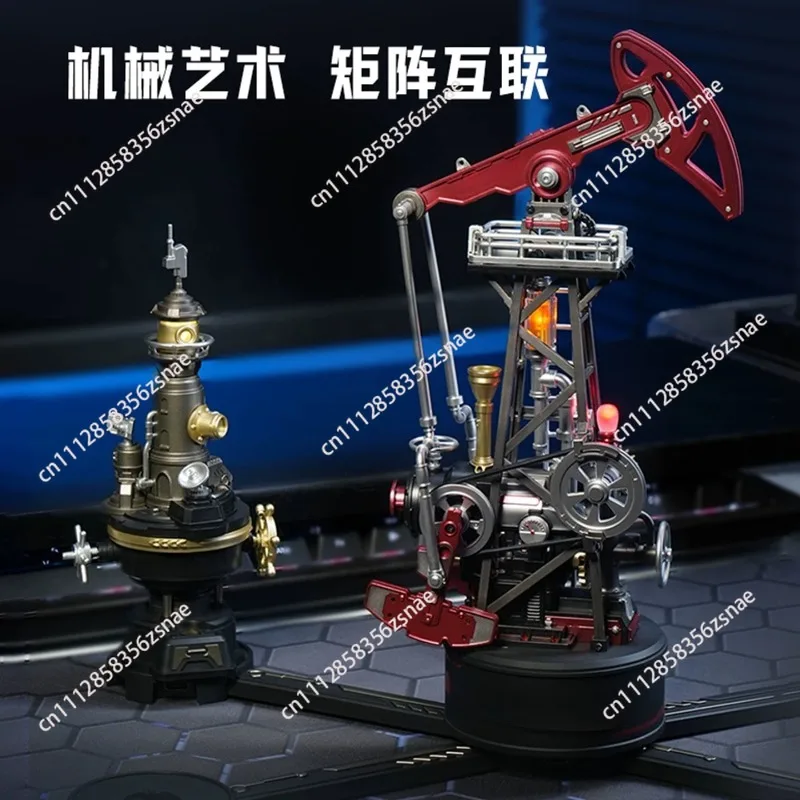 City of industry core oil extractor boys and girls birthday gift children children building block toy assembly model