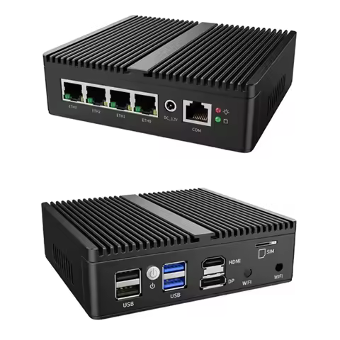 G30S N100 Soft Router DDR5 NVME SSD Industrial Fanless Mini PC 4x2.5G i226 LAN OPNsense Firewall VPN Server Support AES-NI ESXI