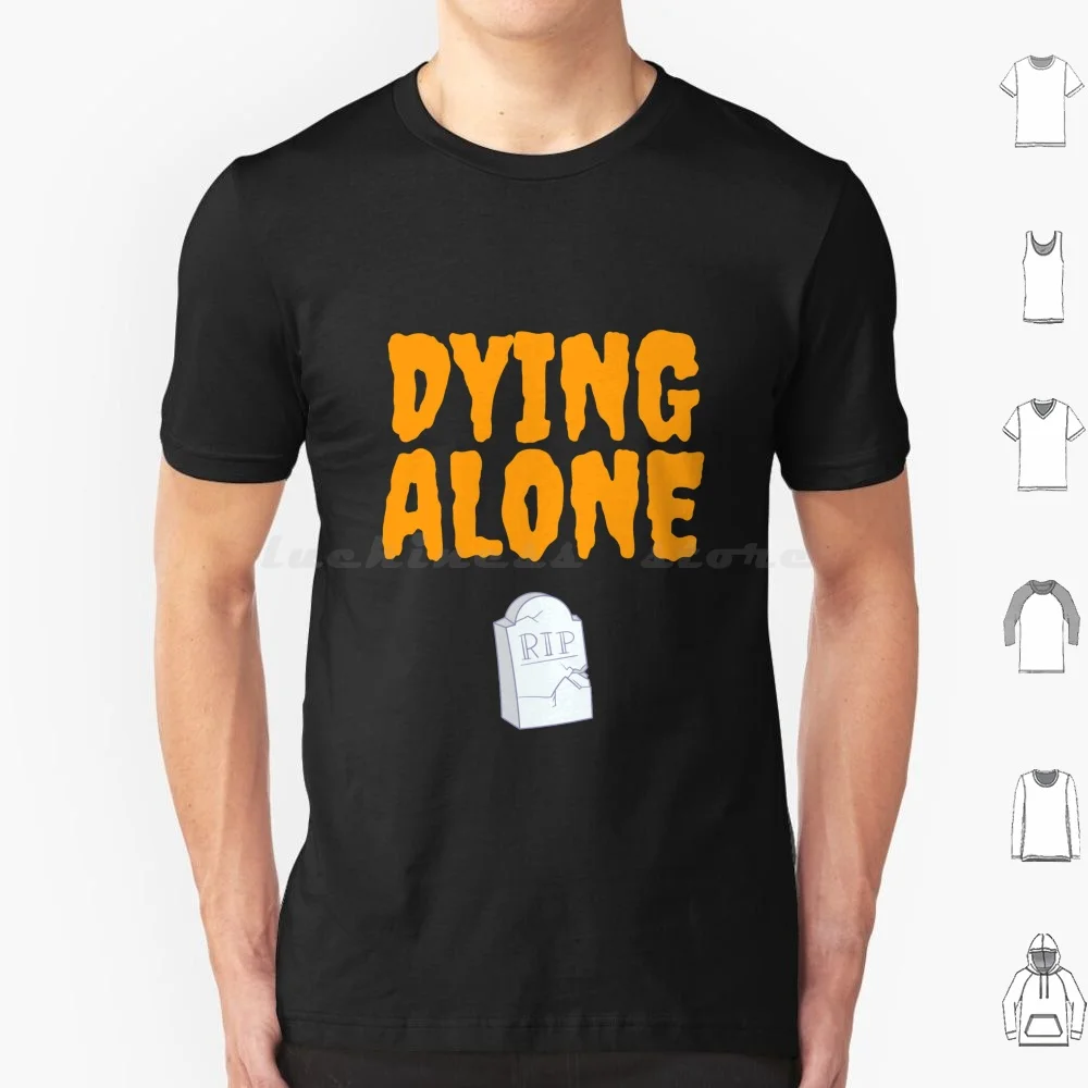 Easy Halloween : Alone T Shirt Big Size 100% Cotton Halloween Halloween Easy Halloween Low Effort Halloween Halloween Costume