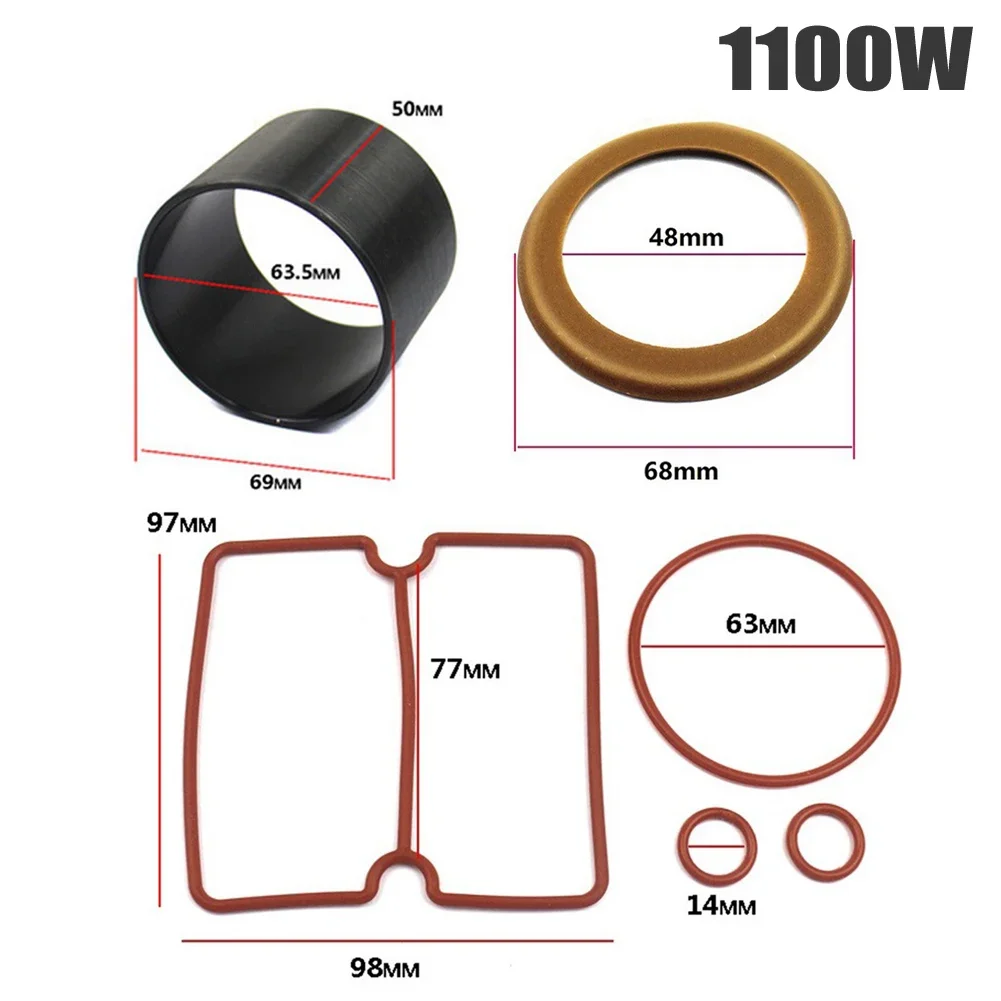 Vacuum Pump Oil Air Compressor Cylinder Sleeve Piston Cylinder Ring Nitrile Rubber Sealing Rings included